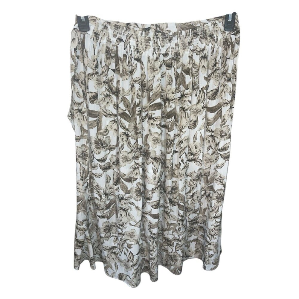 J JILL Women's Large Petite Ruffled Hi-Low Skirt Floral Print - Picture 3 of 11